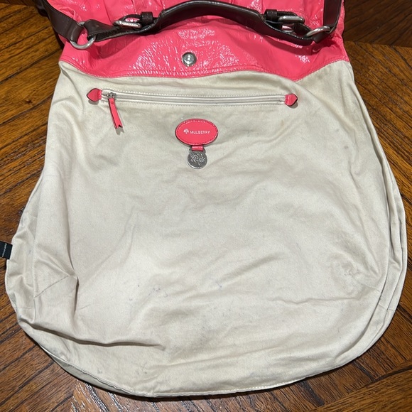 Mulberry Mitzy Hobo in Watermelon pink - Picture 4 of 13